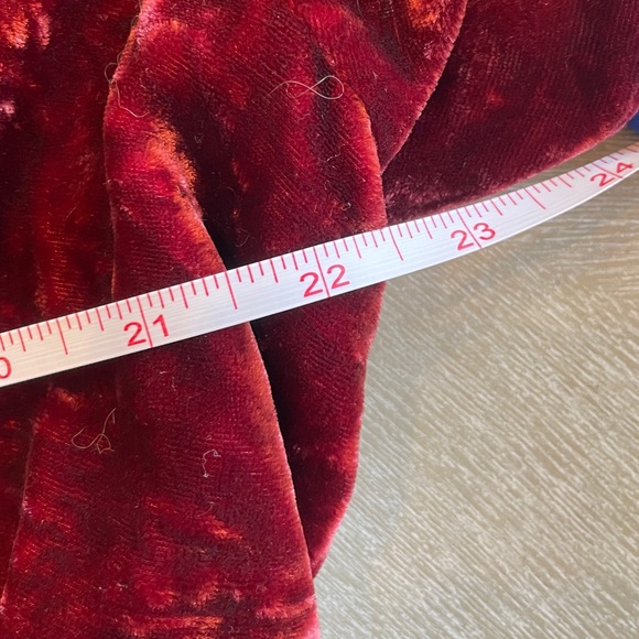 Anthropologie Somerset Velvet Maxi Dress in Deep Auburn Red Burgundy Women’s XL - Picture 7 of 7